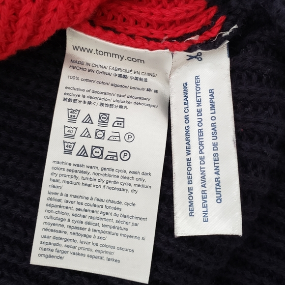 Tommy Hilfiger classic flag knit sweater medium - Picture 6 of 6